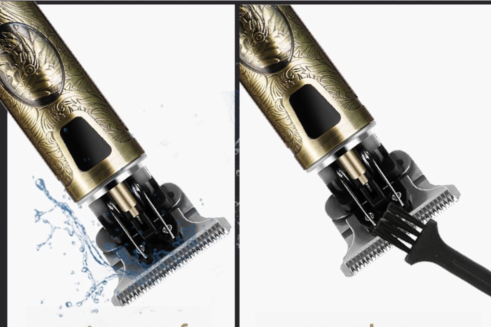 Hair Clipper Rechargeable USB Electric Hair Cutting Machine Man Trimmer Barber Bald Head Electric Pusher Oil Head Hair Clipper Carving Mark Shaving Knife