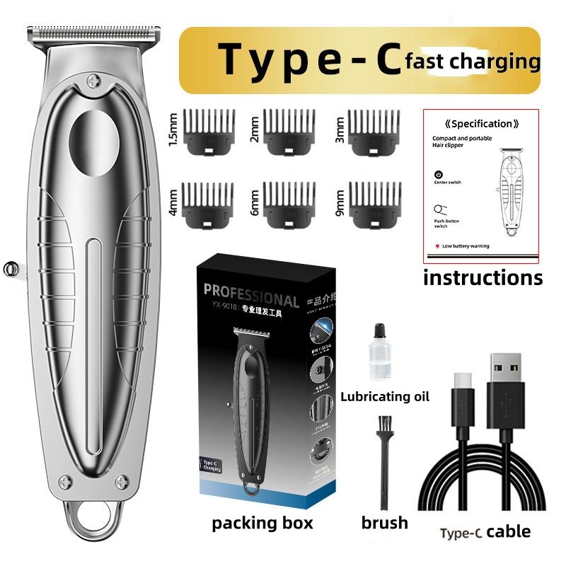 Rechargeable Hair Clippers Electric Professional Cordless Balding Hair Clipper with Accessory