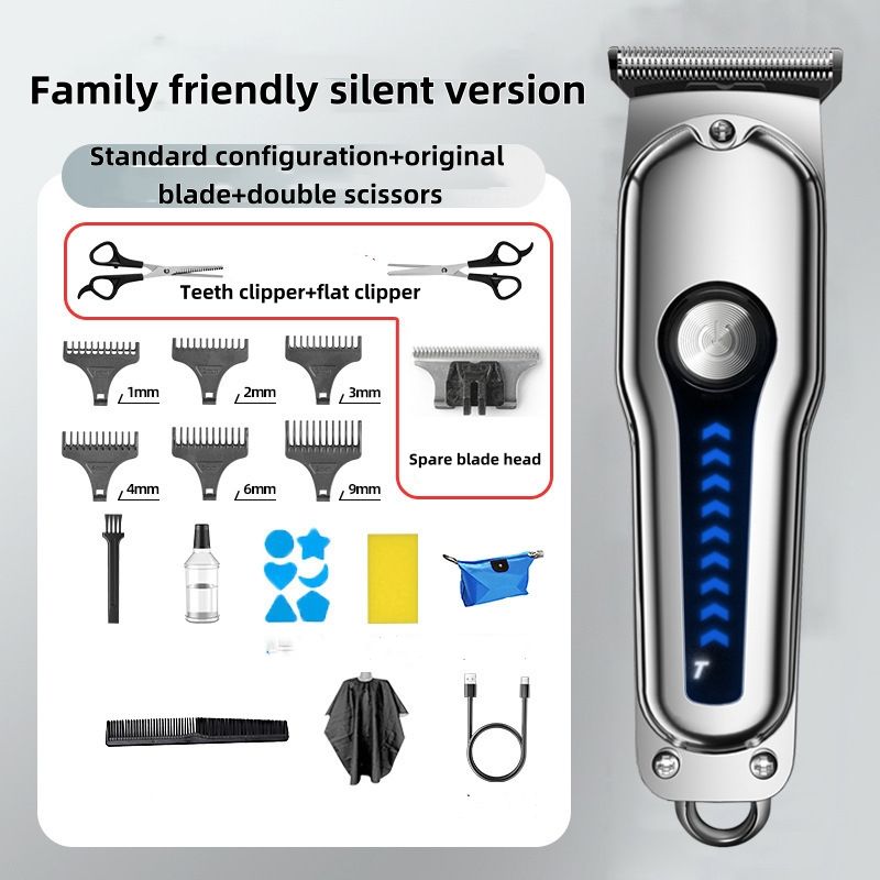 Rechargeable Hair Clippers Electric Professional Cordless Balding Hair Clipper with Accessory