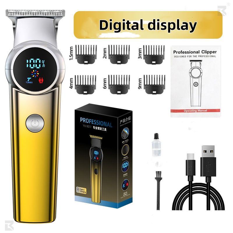 Rechargeable Hair Clippers Electric Professional Cordless Balding Hair Clipper with Accessory