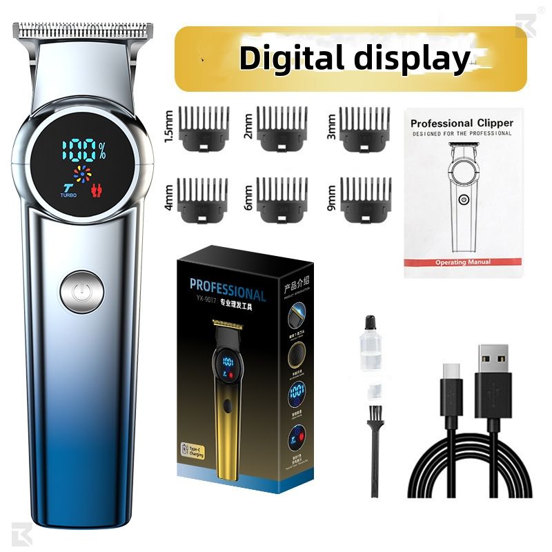 Rechargeable Hair Clippers Electric Professional Cordless Balding Hair Clipper with Accessory