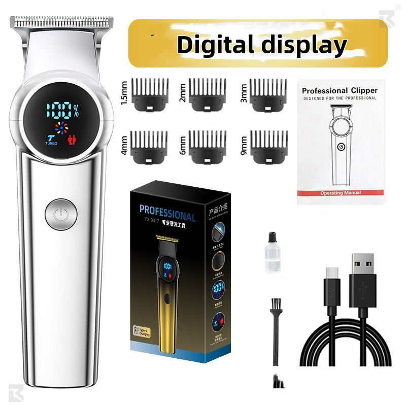 Rechargeable Hair Clippers Electric Professional Cordless Balding Hair Clipper with Accessory