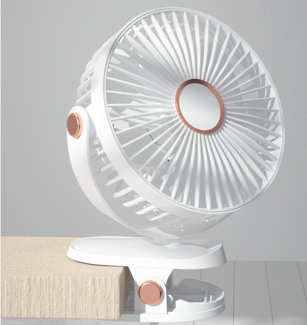 Fan Portable Fan Electric Fan Light Multi Functional Clip Fan with Night Light Desk Fan USB Rechargeable Small Fan Student Dormitory Quiet Five Speeds Mini Fan for Home Office Car Outdoor Travel