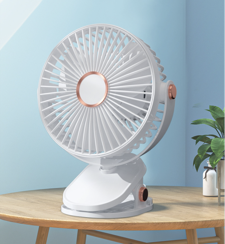 Fan Portable Fan Electric Fan Light Multi Functional Clip Fan with Night Light Desk Fan USB Rechargeable Small Fan Student Dormitory Quiet Five Speeds Mini Fan for Home Office Car Outdoor Travel