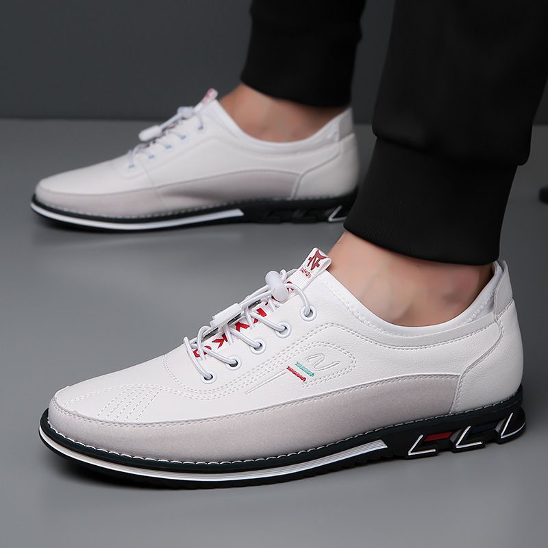 Shoes Men Shoe Loafer Man Oxfords Business Shoes Mens Casual Loafers Driving Shoes Men's Party Slip-Ons Large Size 52 Men's Shoes White Fashionable Men's Shoes Slip on Flat Work Shoes
