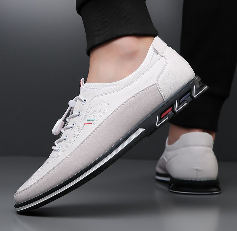 Shoes Men Shoe Loafer Man Oxfords Business Shoes Mens Casual Loafers Driving Shoes Men's Party Slip-Ons Large Size 52 Men's Shoes White Fashionable Men's Shoes Slip on Flat Work Shoes