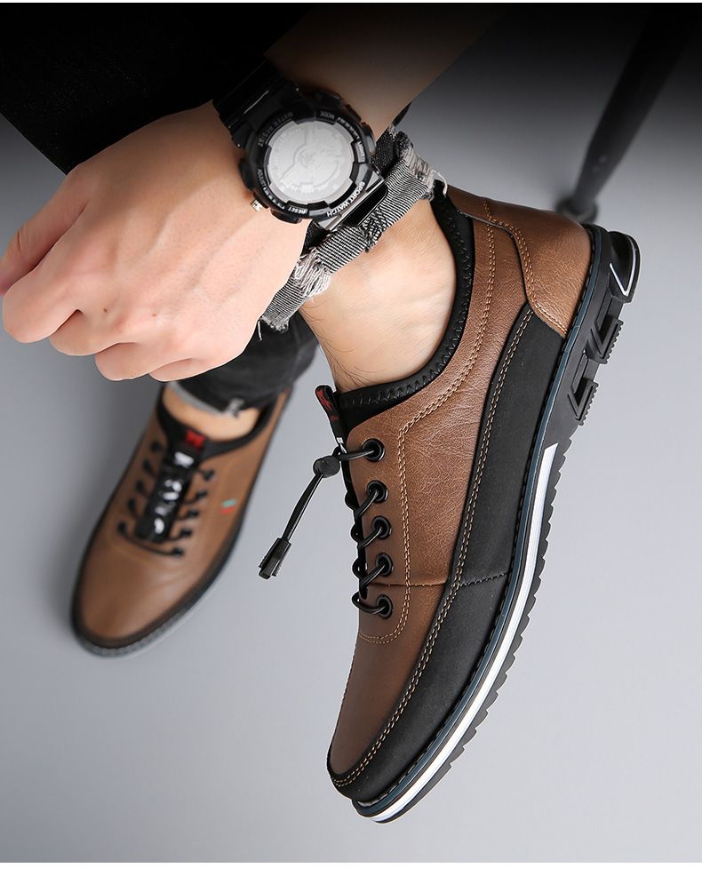 Shoes Men Shoe Loafer Man Oxfords Business Shoes Mens Casual Loafers Driving Shoes Men's Party Slip-Ons Large Size 52 Men's Shoes White Fashionable Men's Shoes Slip on Flat Work Shoes