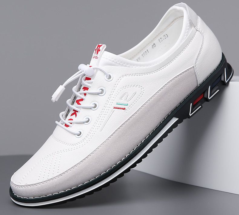 Shoes Men Shoe Loafer Man Oxfords Business Shoes Mens Casual Loafers Driving Shoes Men's Party Slip-Ons Large Size 52 Men's Shoes White Fashionable Men's Shoes Slip on Flat Work Shoes