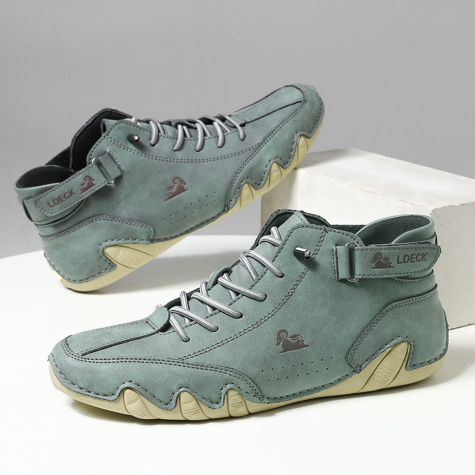 Shoes Men Martin Boots Autumn Winter High Top Octopus Men's Shoes Men's Casual Short Boots
