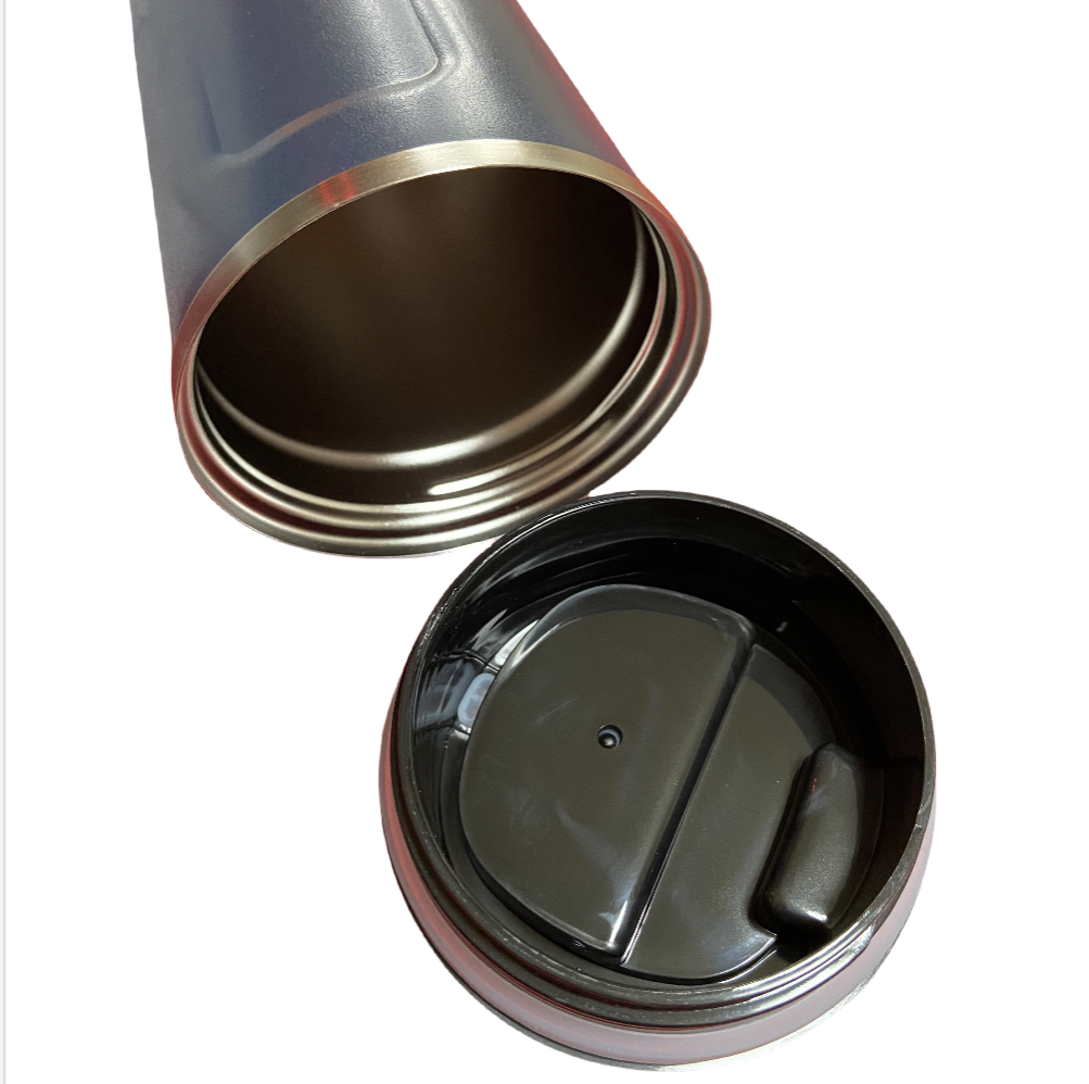 510ML Vacuum Flask Large Capacity Coffee Cup Mug Outdoor Portable Travel Cup Hot Cold Water Thermos Bottle Stainless Steel Insulated Cup Vacuum Flask Men Women Reusable Office Cup with Leak-proof Lid