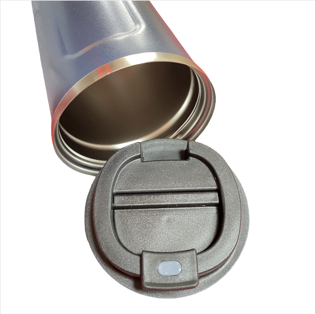 510ML Vacuum Flask Large Capacity Coffee Cup Mug Outdoor Portable Travel Cup Hot Cold Water Thermos Bottle Stainless Steel Insulated Cup Vacuum Flask Men Women Reusable Office Cup with Leak-proof Lid