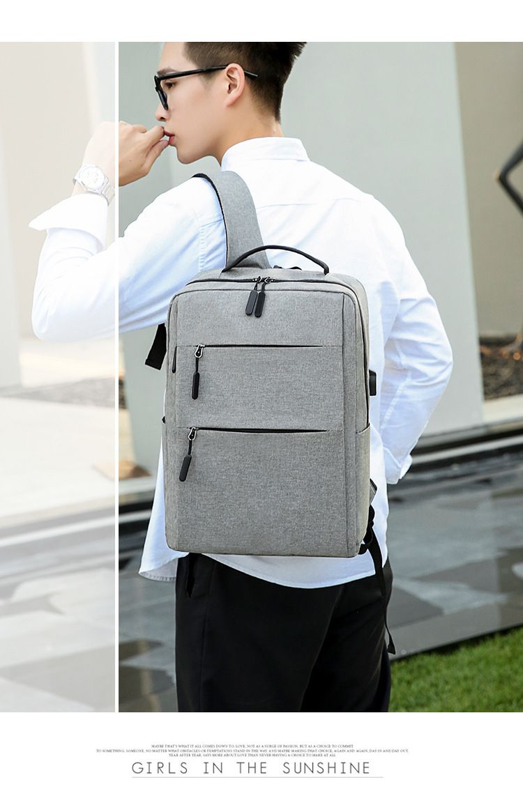 Backpack Men's Business Leisure Backpack Large Capacity Outdoor Sports Backpack Laptop Bag