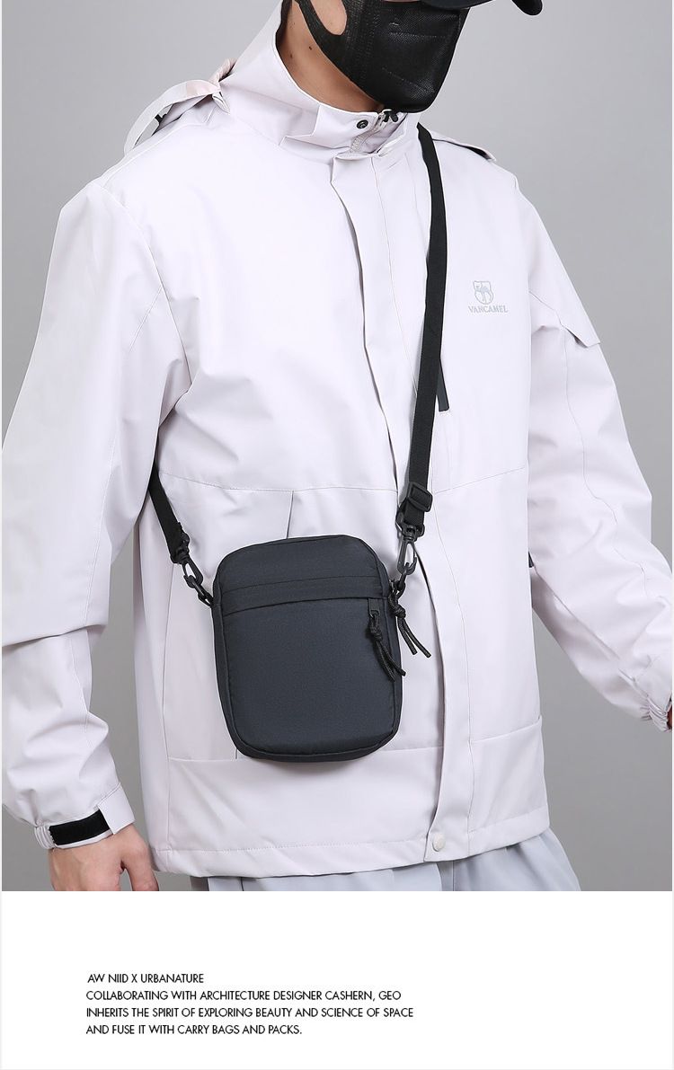 Oxford Cloth Crossbody Bag Men's Small Bag Single Shoulder Bag Men's New Casual Mini Bag Mobile Phone Bag Shoulder Bag