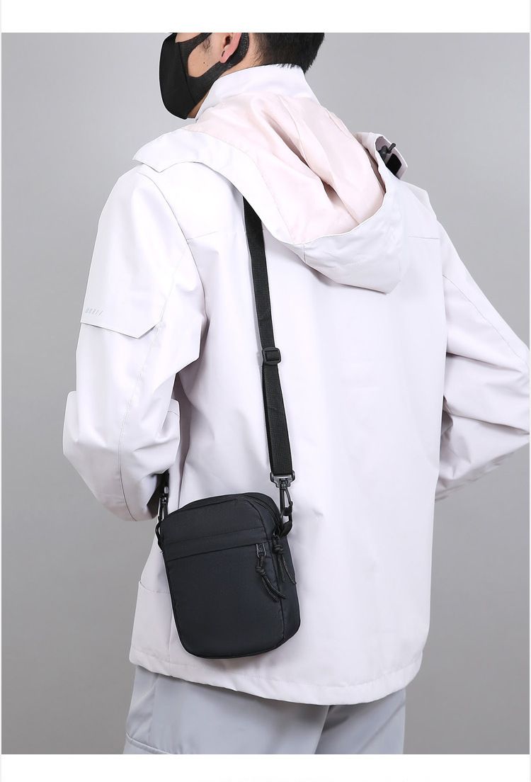 Oxford Cloth Crossbody Bag Men's Small Bag Single Shoulder Bag Men's New Casual Mini Bag Mobile Phone Bag Shoulder Bag