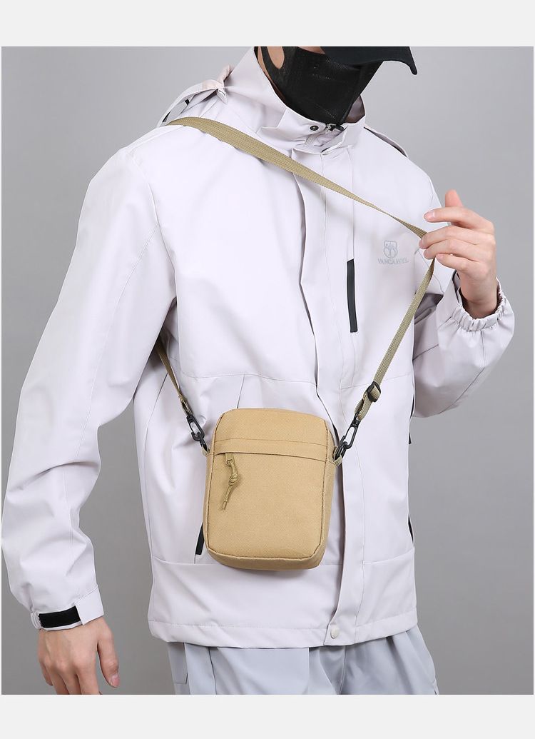 Oxford Cloth Crossbody Bag Men's Small Bag Single Shoulder Bag Men's New Casual Mini Bag Mobile Phone Bag Shoulder Bag