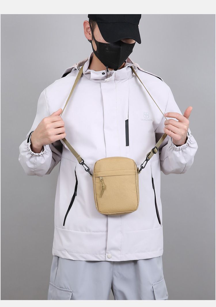 Oxford Cloth Crossbody Bag Men's Small Bag Single Shoulder Bag Men's New Casual Mini Bag Mobile Phone Bag Shoulder Bag