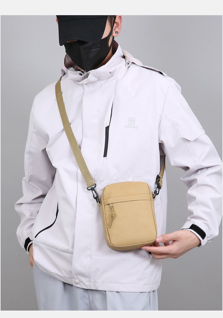 Oxford Cloth Crossbody Bag Men's Small Bag Single Shoulder Bag Men's New Casual Mini Bag Mobile Phone Bag Shoulder Bag