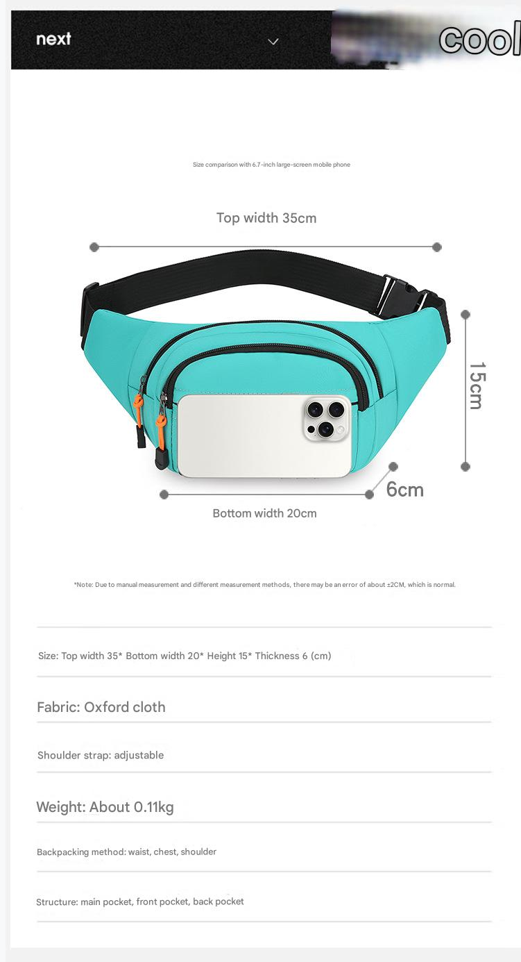 Mobile Waist Bag Men's Multi Functional Large Capacity Belt Bag for Working on Construction Sites Female Waterproof Wear-Resistant Work Wallet