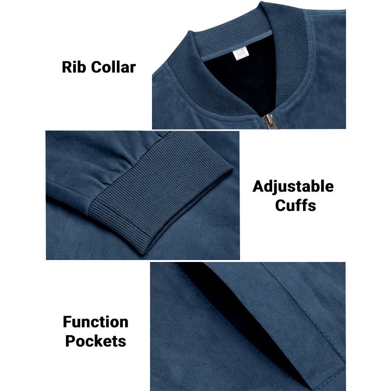 Jackets Coats Autumn Suede Solid Color Men's Zipper Jacket Casual Retro Long Sleeved Cardigan Jacket Men's Clothing