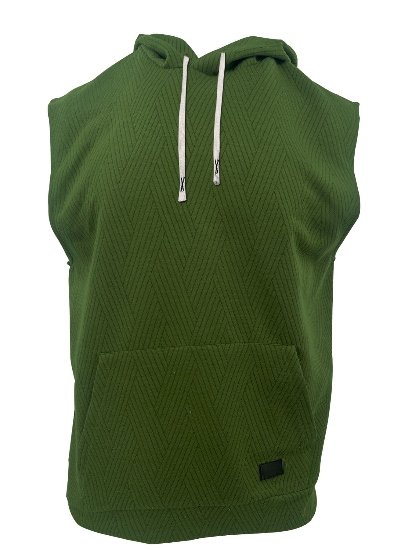 Summer Sleeveless Vest Top Men's Casual Hooded Sweatshirt T-Shirt Hip-Hop Sportswear Men's Clothing Tops Sweatshirts Hoodies