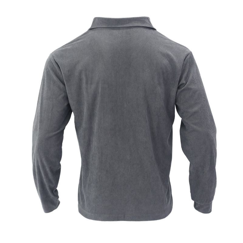 Men's Shirt New Multi Pocket Slim Fit Cardigan Corduroy Casual Men's Coat Top Trendy Workwear Men's Clothing Tops Jackets Coats