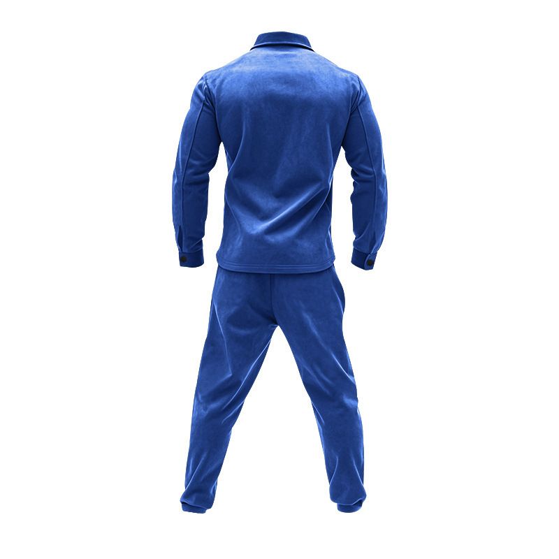 Men's Clothing Sets Two-Piece Outfits European American Autumn Winter Jacket Casual Pants Two-Piece Set Men's Solid Color Men's Suede Suit