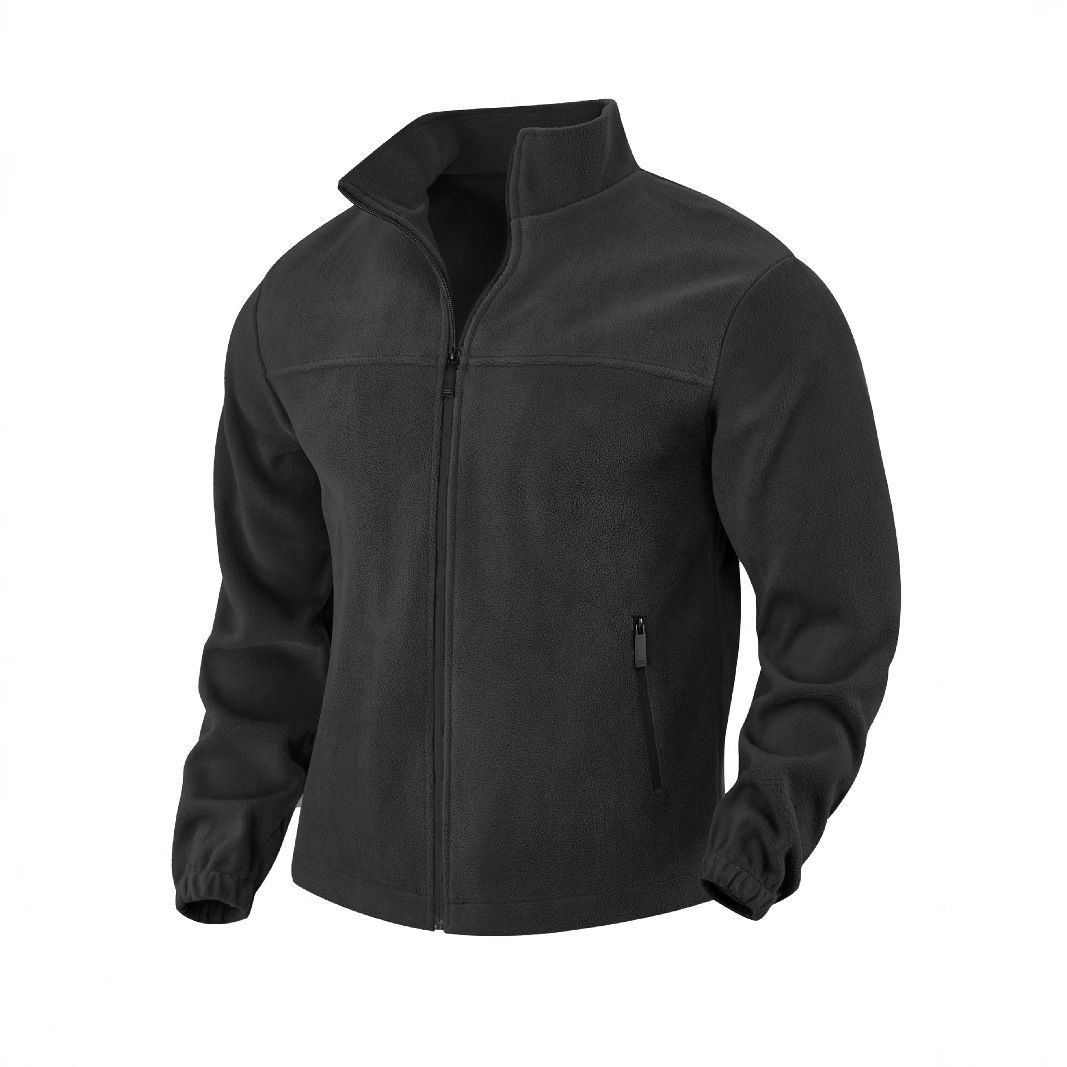 Men's Clothing Tops Jackets Coats New European American Men's Polar Fleece Jacket Spring Autumn Winter Outdoor Zipper Stand up Collar Jacket Top
