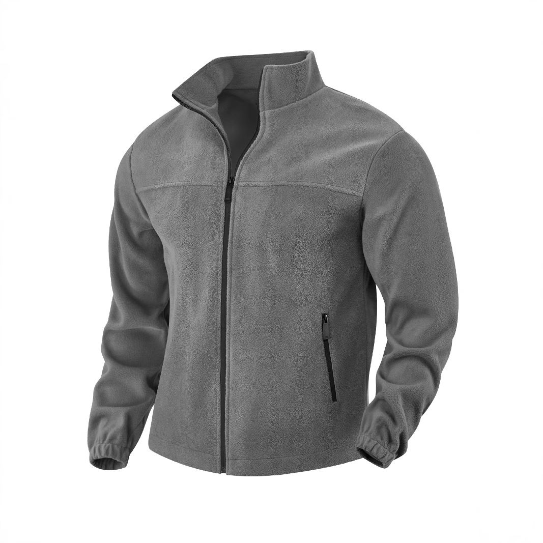 Men's Clothing Tops Jackets Coats New European American Men's Polar Fleece Jacket Spring Autumn Winter Outdoor Zipper Stand up Collar Jacket Top