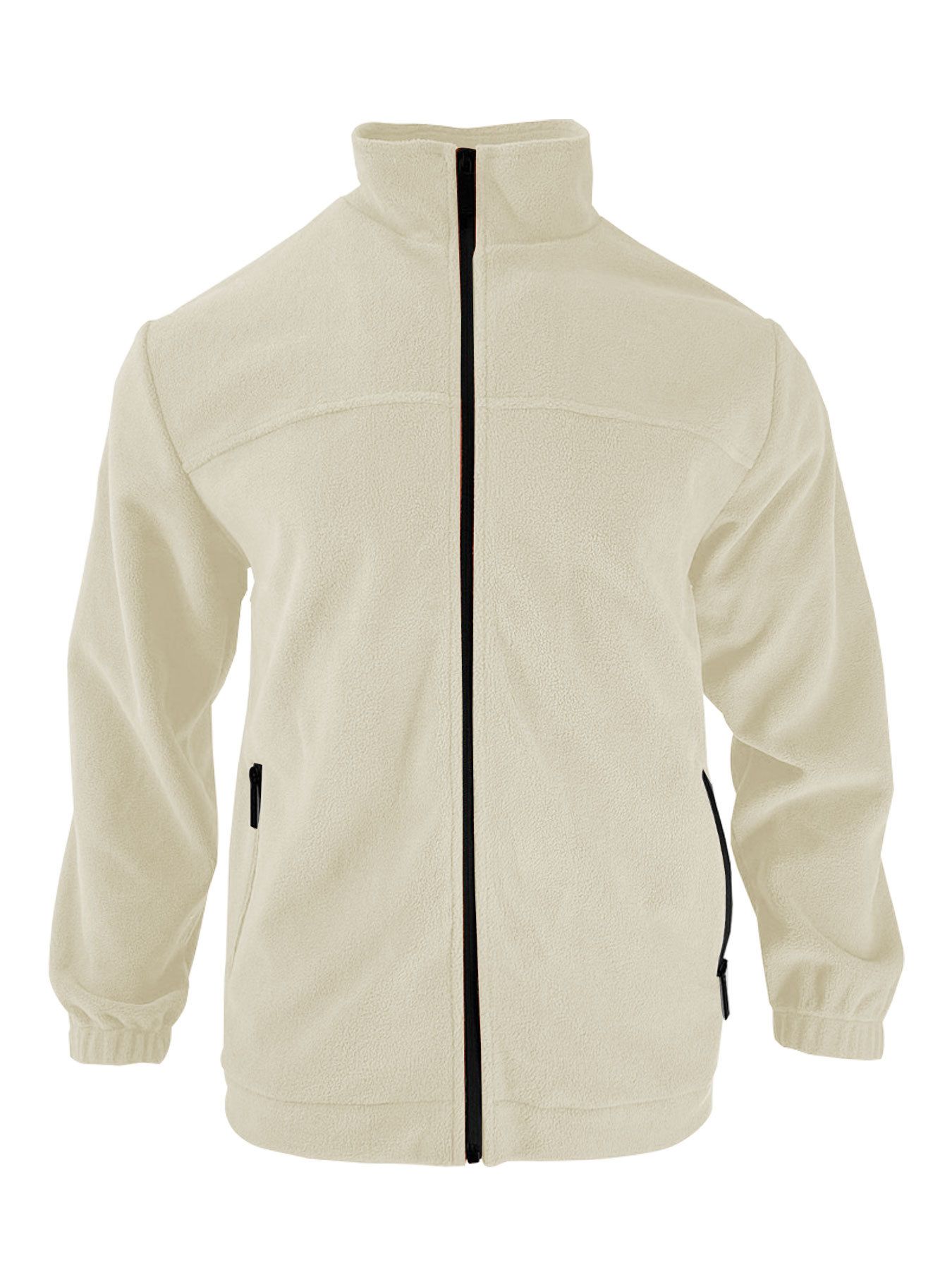 Men's Clothing Tops Jackets Coats New European American Men's Polar Fleece Jacket Spring Autumn Winter Outdoor Zipper Stand up Collar Jacket Top