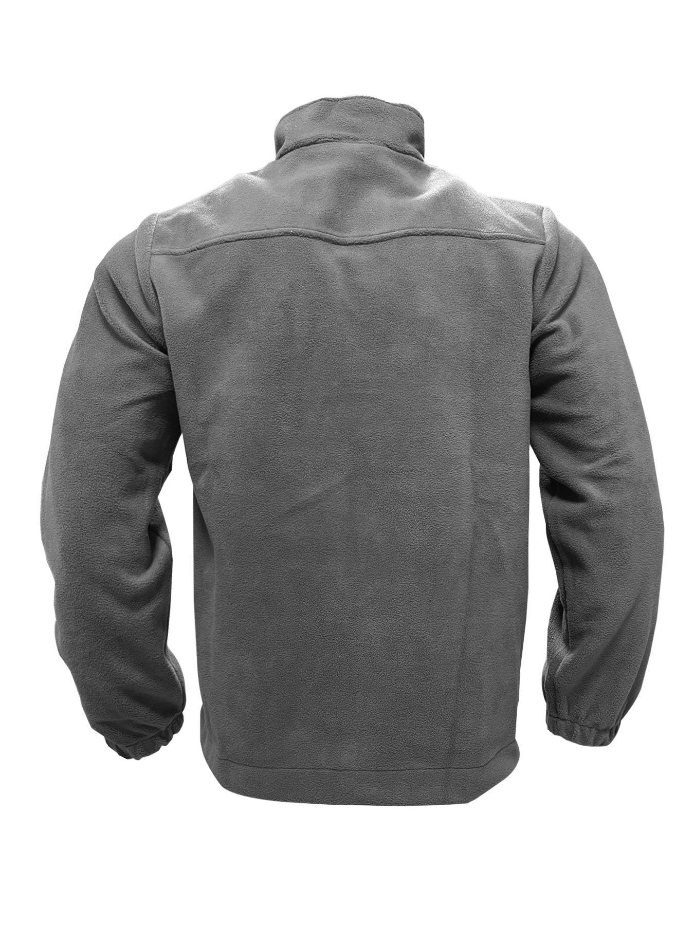 Men's Clothing Tops Jackets Coats New European American Men's Polar Fleece Jacket Spring Autumn Winter Outdoor Zipper Stand up Collar Jacket Top