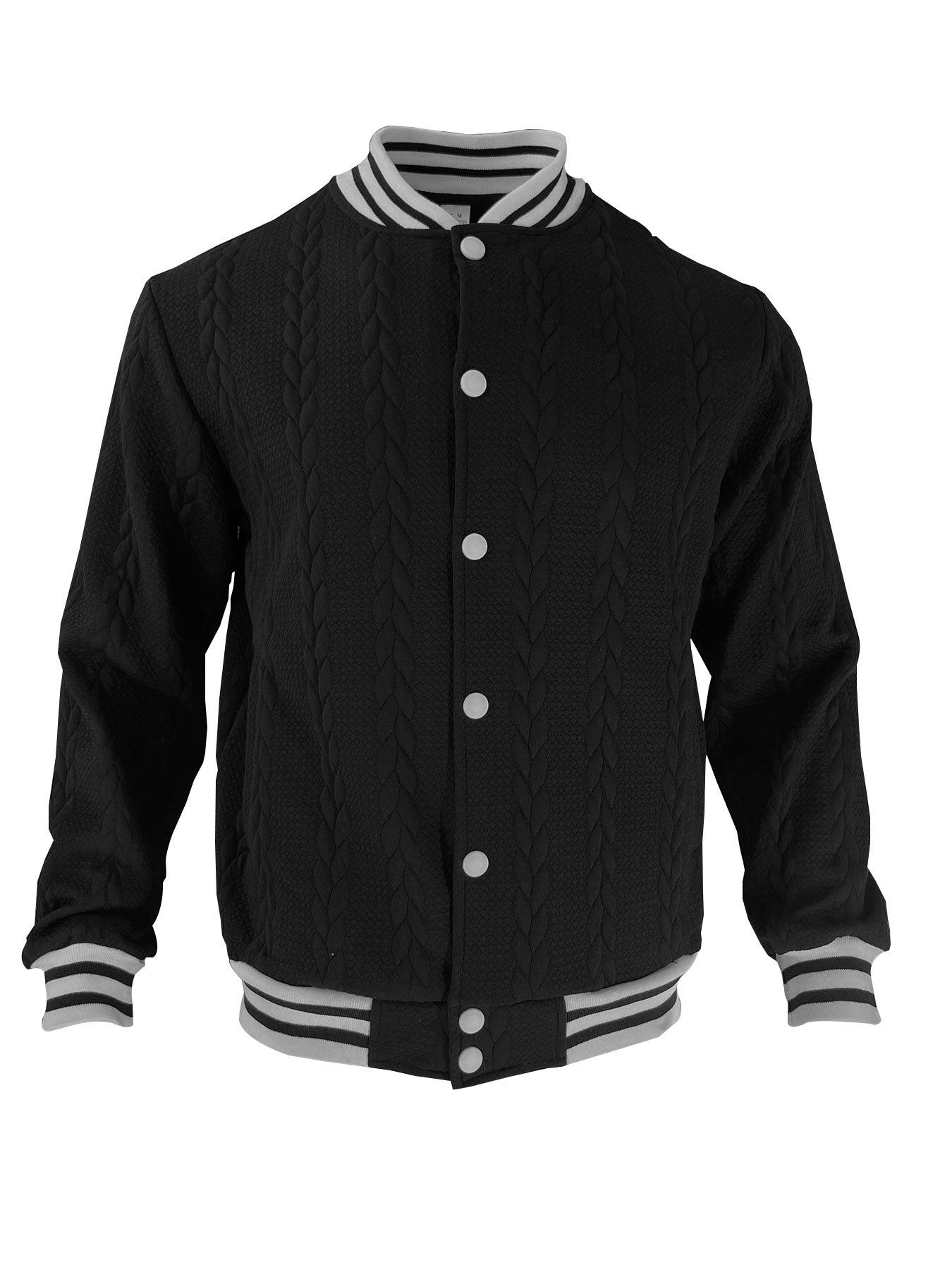 Men's Clothing Tops Jackets Spring Autumn New Jacquard European American Buckle Design Trendy Fashion Solid Color Men's Cardigan Baseball Jacket