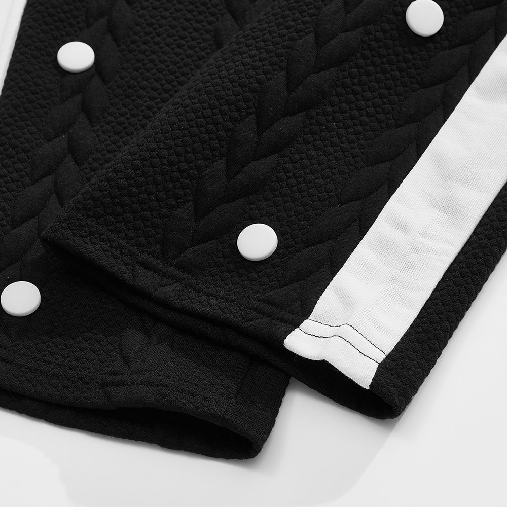 Men's Clothing Tops Jackets Spring Autumn New Jacquard European American Buckle Design Trendy Fashion Solid Color Men's Cardigan Baseball Jacket