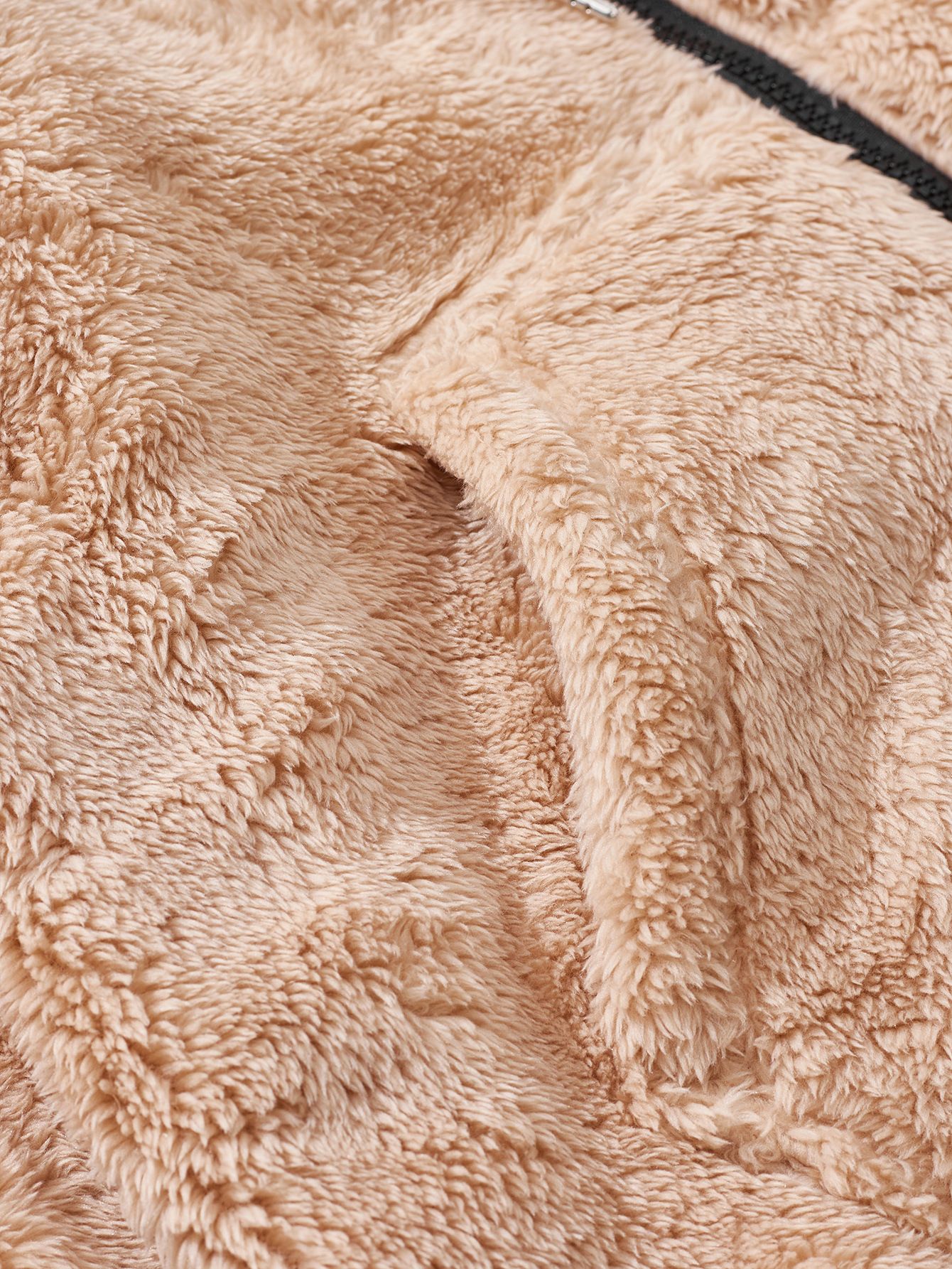 Men's Thickened Double-Faced Fleece Jacket with Zipper for Spring Autumn Loose Fit Cardigan Casual Hooded Jacket