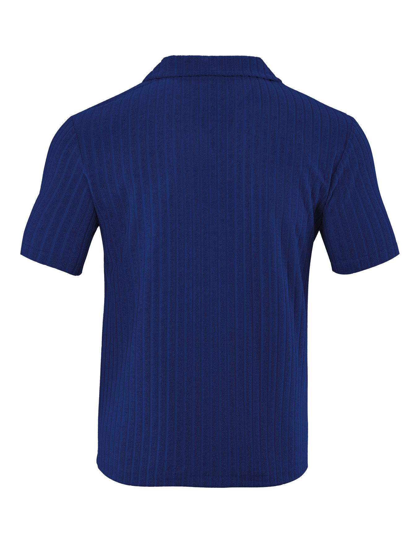 Men's Clothing Tops T-Shirts Men's Summer Loose Casual Breathable Lapel Cardigan Solid Color Towel Jacquard Short Sleeved Men's Shirt