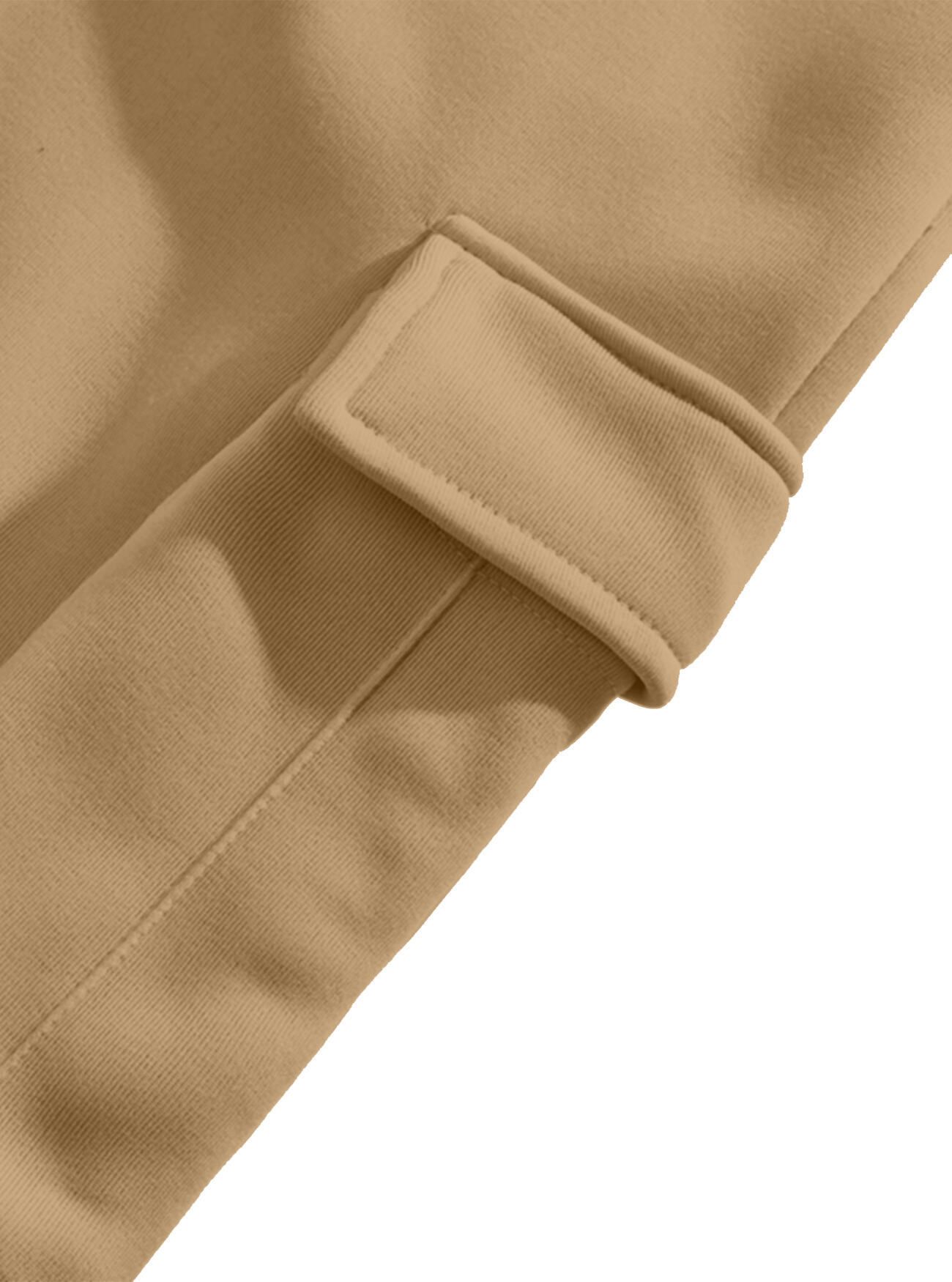 Men's Clothing Sets Two-Piece Outfits New Autumn Winter Men's Velvet Hoodie Fashion Hoodie Zipper Multi Pocket Work Pants Set