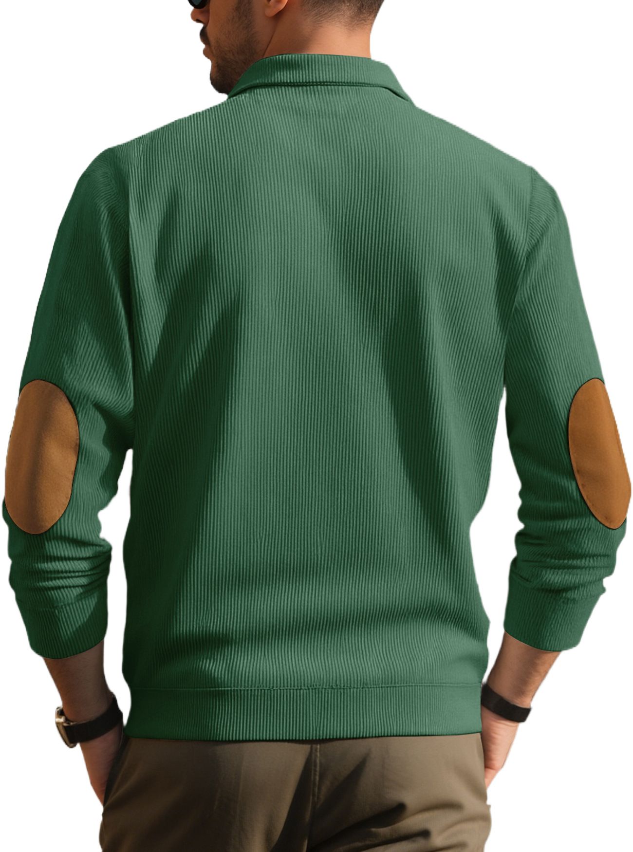 Men's Clothing Tops Sweatshirts Hoodies Men's Outdoor Casual Crewneck Long Sleeve Fleece Knit Sweatshirt Spring Summer