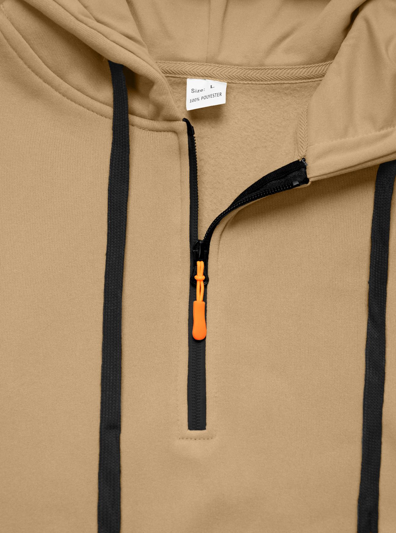 Men's Clothing Tops Sweatshirts Hoodies Men's Winter Autumn Oversized Fleece Hoodie with Multiple Zippered Arm Pockets And Hood