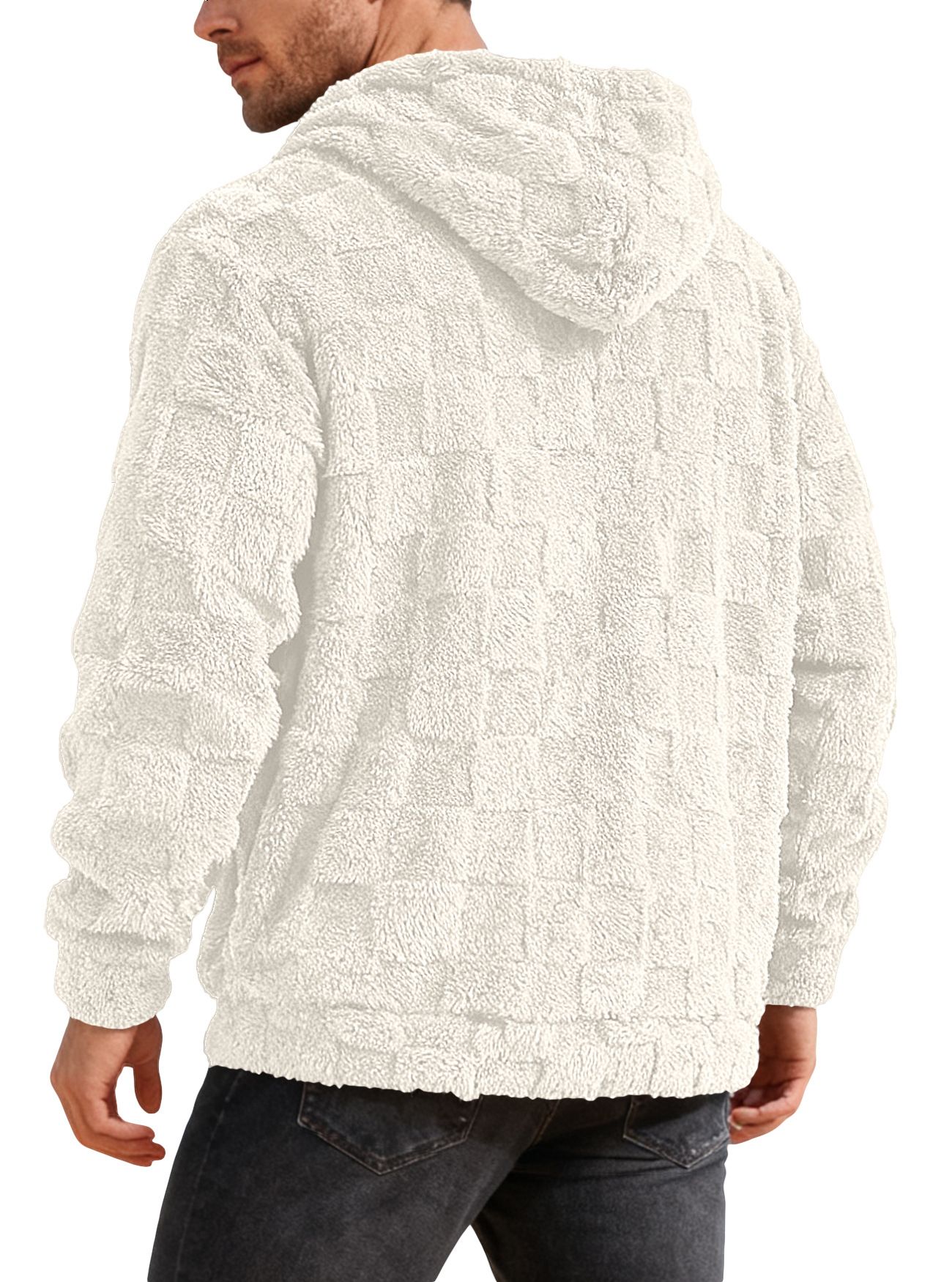 Men's Clothing Tops Sweatshirts Hoodies Hooded Embroidery Loose Casual Sports Lamb Wool Pullover Hooded Jacket Hoodie