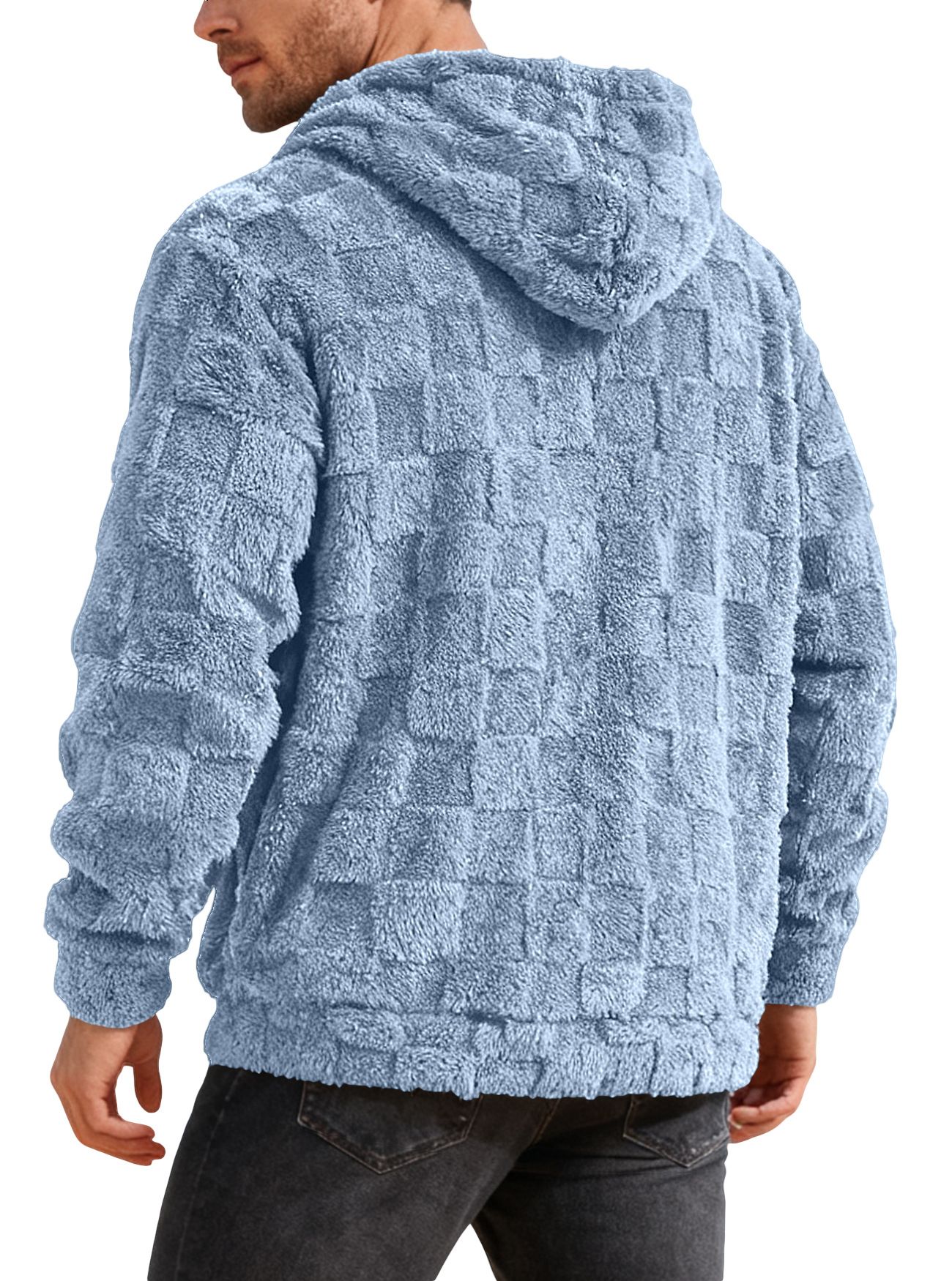 Men's Clothing Tops Sweatshirts Hoodies Hooded Embroidery Loose Casual Sports Lamb Wool Pullover Hooded Jacket Hoodie