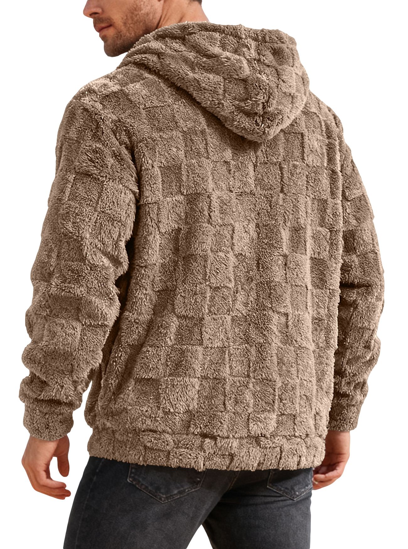 Men's Clothing Tops Sweatshirts Hoodies Hooded Embroidery Loose Casual Sports Lamb Wool Pullover Hooded Jacket Hoodie