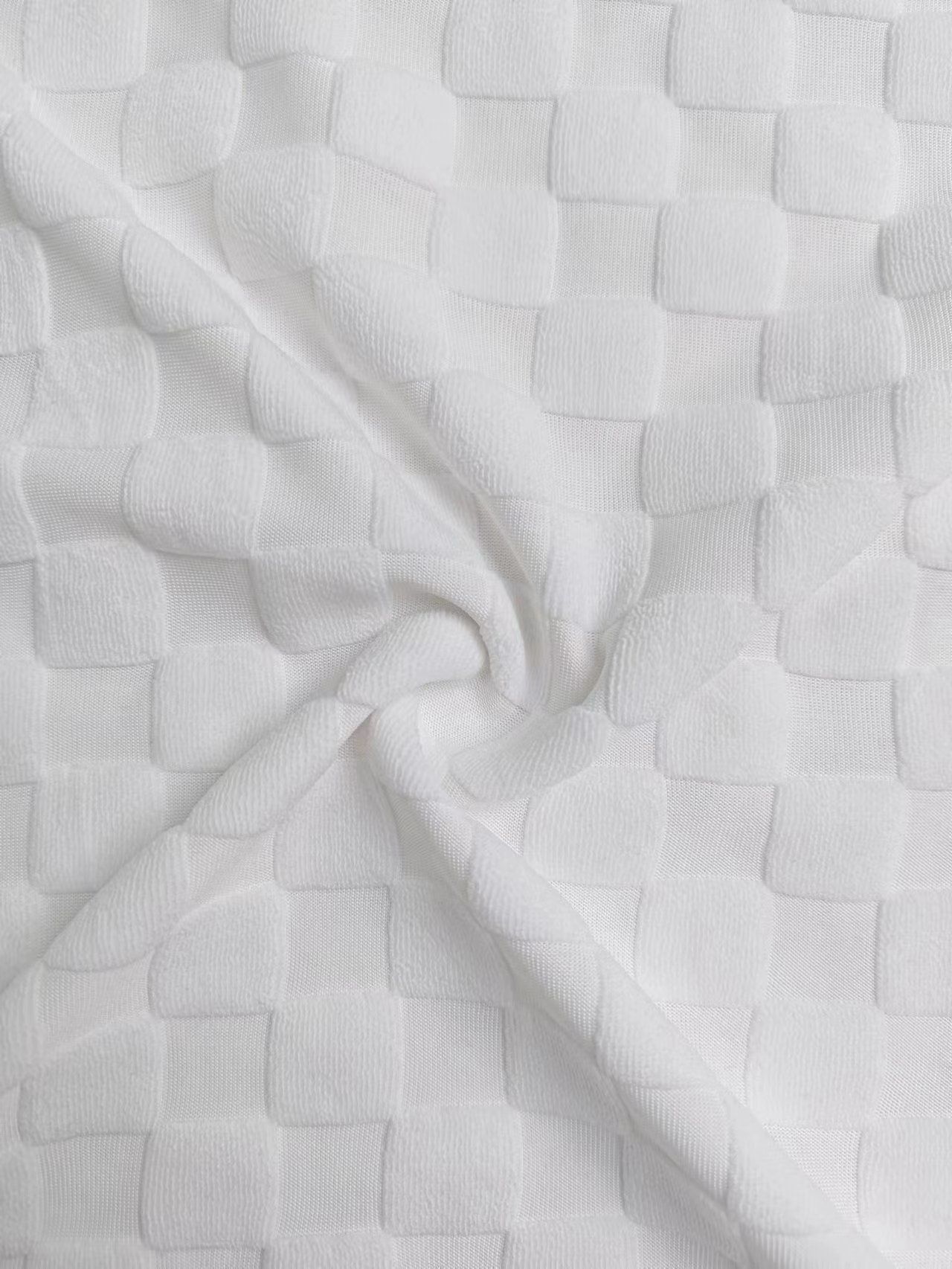 Men's Clothing Tops Sweatshirts Hoodies Men's Autumn Winter Knitwear Heavyweight Jacquard Checkered European Round-Neck Casual Long-Sleeved T-Shirt