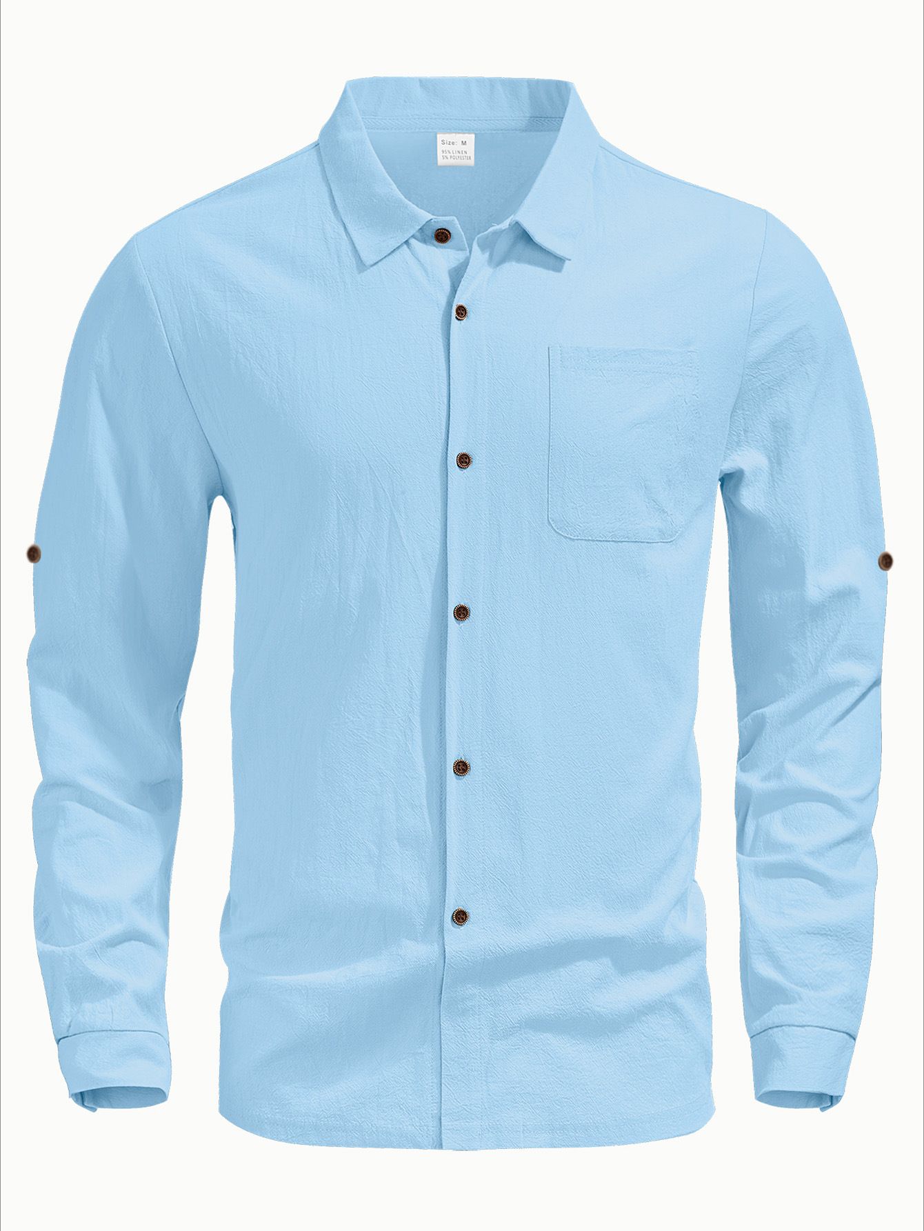 Men's Summer Linen Short Sleeve Open-Cardigan Casual Button-Up Beachwear Vacation Loose Shirt Men's Clothing Tops Shirts