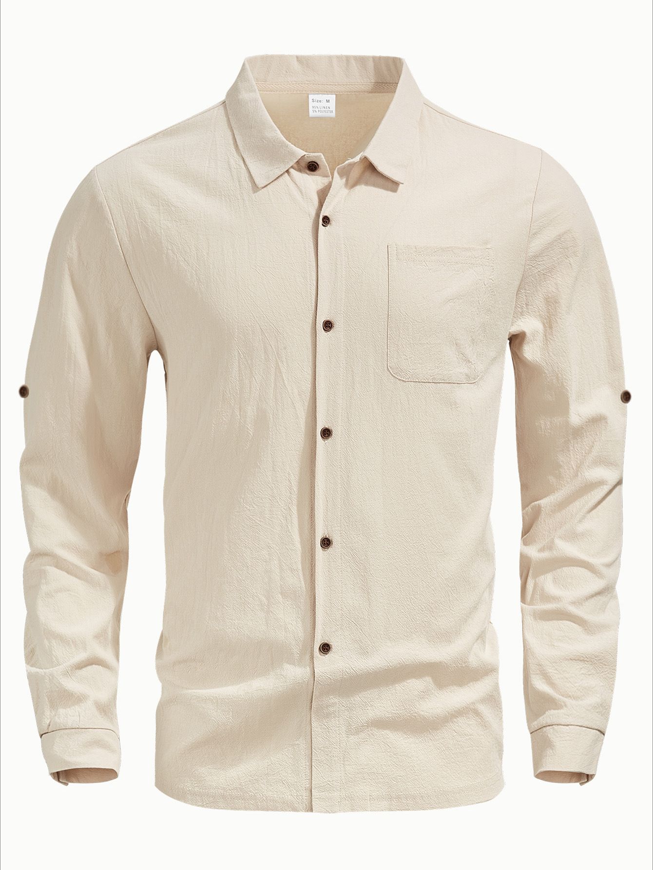 Men's Summer Linen Short Sleeve Open-Cardigan Casual Button-Up Beachwear Vacation Loose Shirt Men's Clothing Tops Shirts