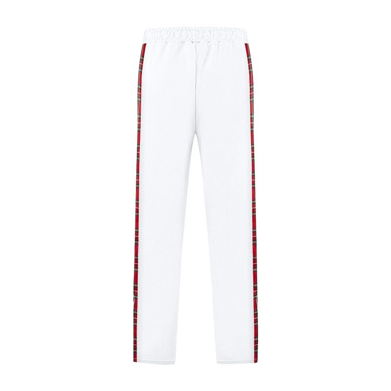 Men's Pants American-Style New Men's Flap Button Checkered Casual Trousers Straight-Leg Pants Outdoor Long Pants Men