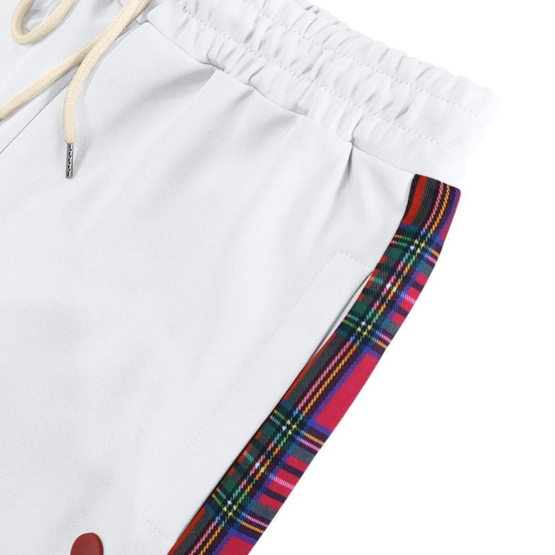 Men's Pants American-Style New Men's Flap Button Checkered Casual Trousers Straight-Leg Pants Outdoor Long Pants Men