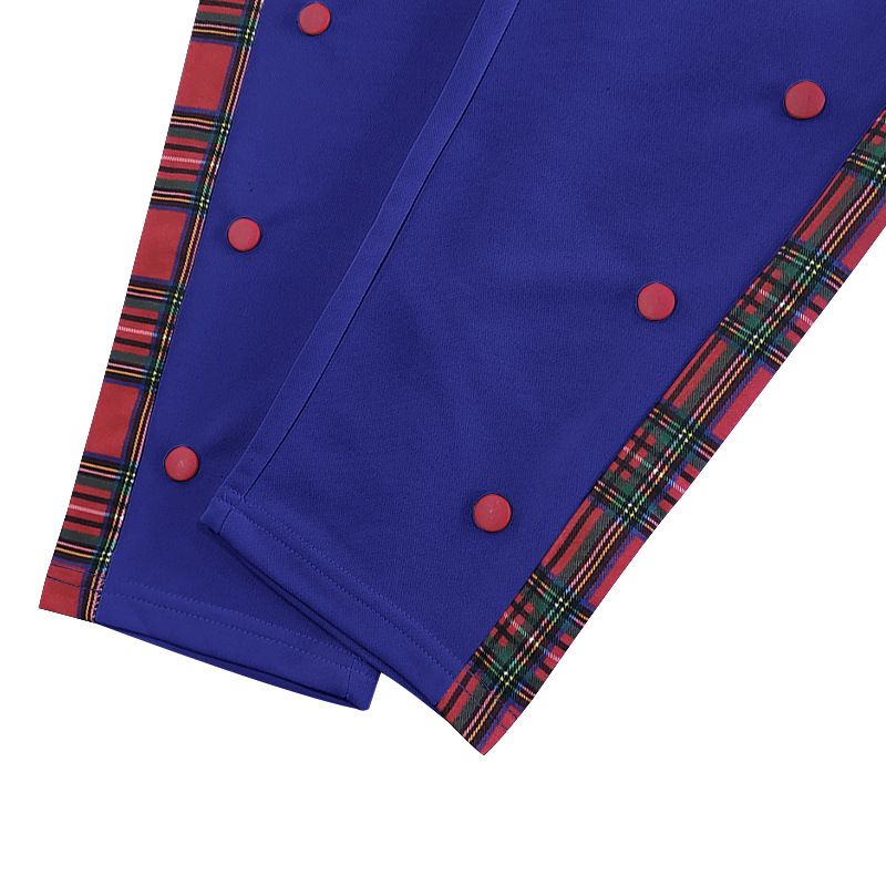 Men's Pants American-Style New Men's Flap Button Checkered Casual Trousers Straight-Leg Pants Outdoor Long Pants Men