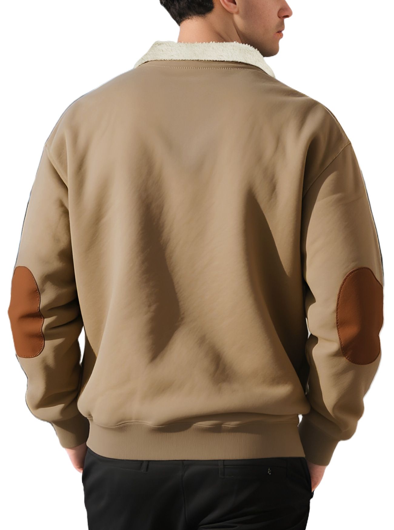 Men's Clothing Tops Sweatshirts Hoodies New Retro Stand-Up Collar Half-Zip Men's Long Sleeve Casual Sportswear Sweatshirt