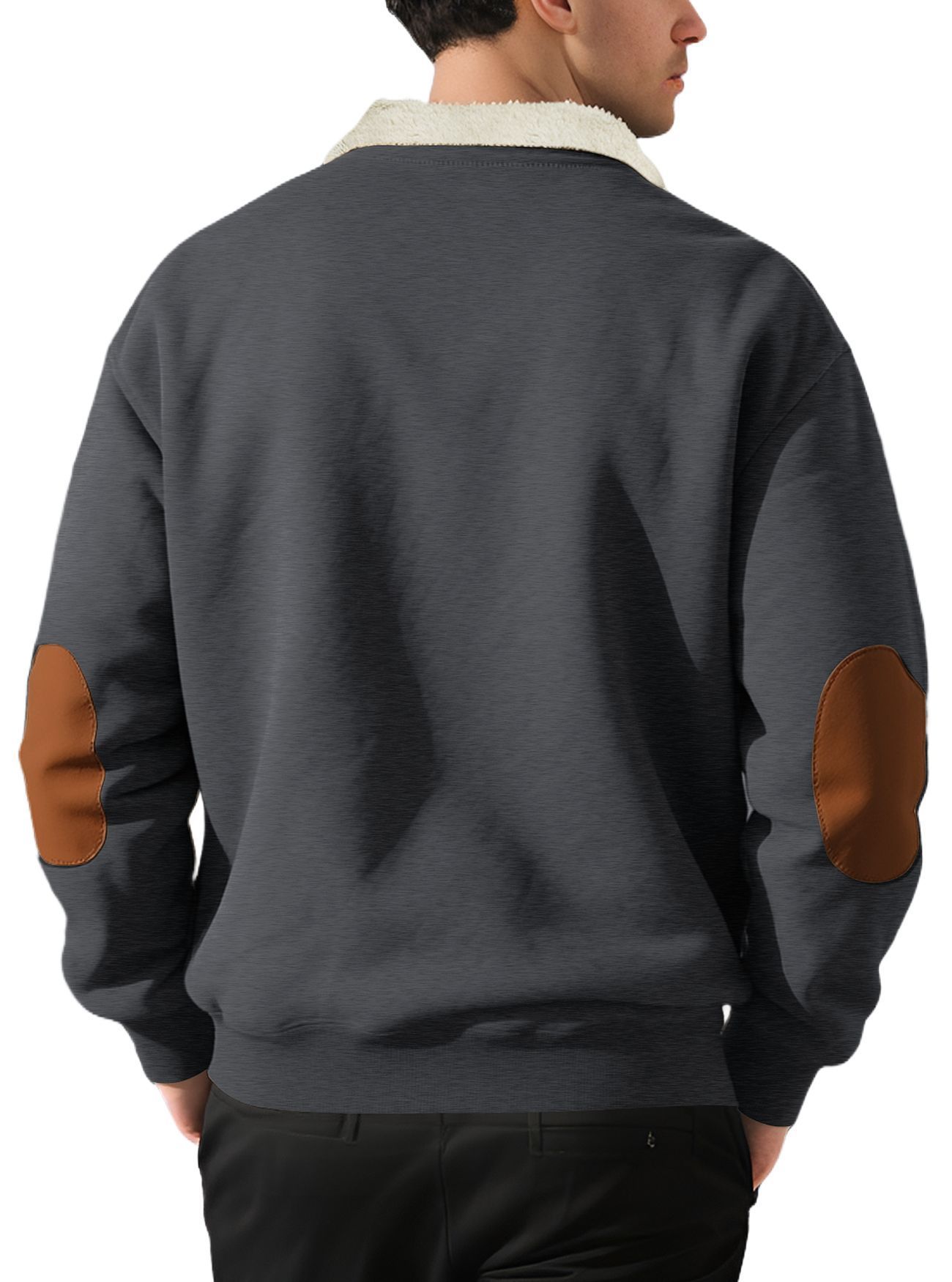 Men's Clothing Tops Sweatshirts Hoodies New Retro Stand-Up Collar Half-Zip Men's Long Sleeve Casual Sportswear Sweatshirt