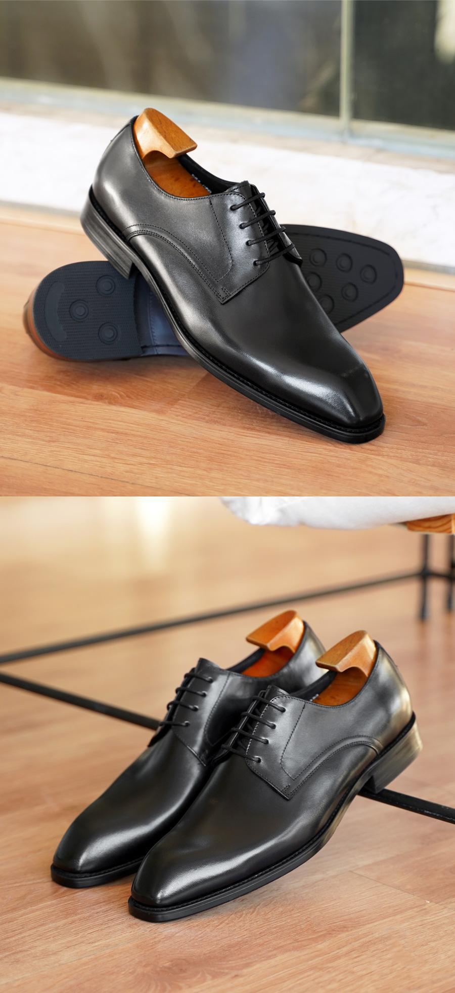 Shoes Men Leather Shoe Man Imitation Wood Grain Fashionable Vintage Square Toe Leather Shoes New Men's Leather Shoes Men's Shoes Oxfords