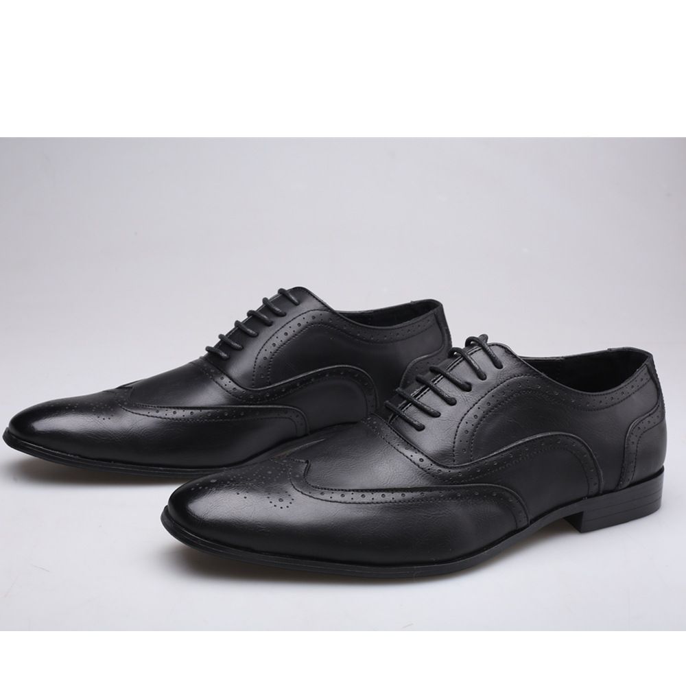 Shoes Men Leather Shoe Man New Fashion Men's Plus Size Formal Leather Shoes Brock Men's Shoes